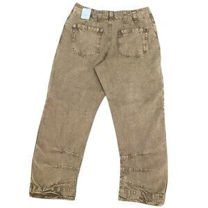 Free People Women's Supersonic Slim Cropped Pants Size 8 NWT